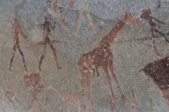 Matobo - Bushman Cave Painting - Giraffe