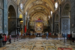 Inside St. John's in Valletta
