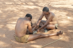 Kalahari Bushmen Making Fire
