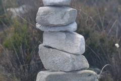 Cairn Building on Table Mountain