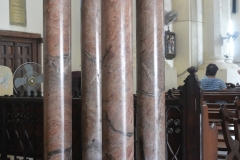 Zanzibar - Upsisde Down Pillars in the Anglican Cathedral