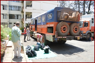 Dragoman Truck Lolly in Nairobi