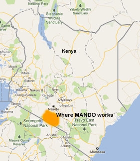 MANDO's location in the Southern Rift Valley