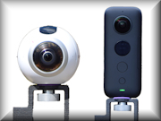 Samsung Gear 360 and Insta360 ONE X