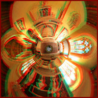 3D 360° Anaglyph Panoramas