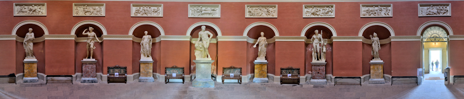 The Pantheon Stautes at Stourhead in Wiltshire